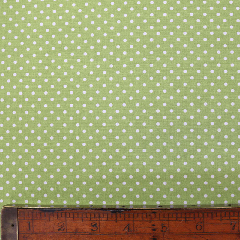 Polka Dot Cotton - Green