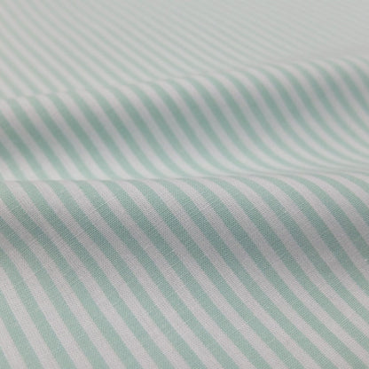 Chambray Cotton - Mint - Stripe