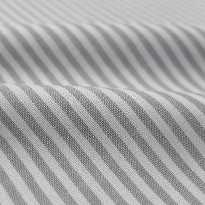 Chambray Cotton - Grey - Stripe