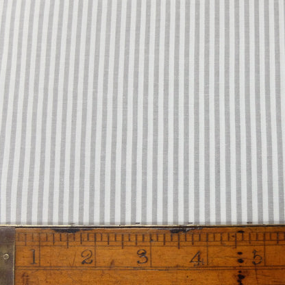 Chambray Cotton - Grey - Stripe