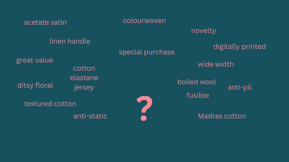 The Fabrics Galore Guide to Common Fabric Terms