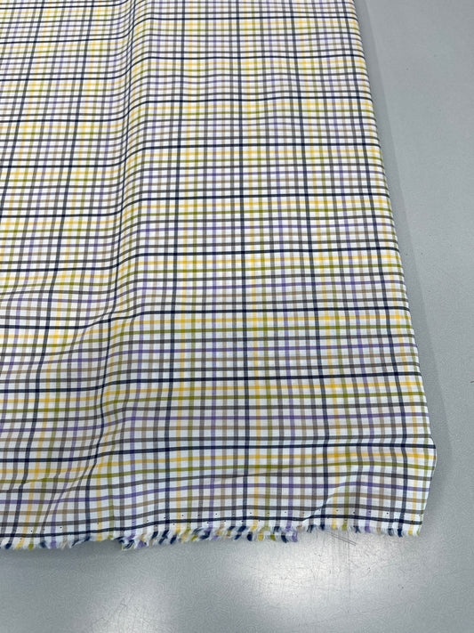 Cotton Check - Multiple Coloured Stripe