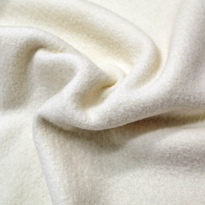 100% Virgin Wool  Cream Boiled Wool Fabric