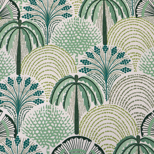 100% Cotton - Green - Trees on Trees