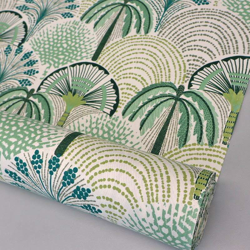 100% Cotton - Green - Trees on Trees