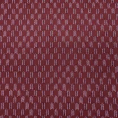 100% Cotton Red Japanese Cotton Fabric - Geometric Print in White