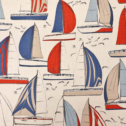 Nautical Printed Cotton - White - Rod