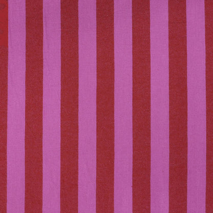 100% Cotton - Yarn Dyed - 2.3cm Stripe - Red and Magenta Pink