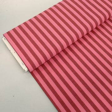 100% Cotton Pink and Red Striped Yarn Dyed Cotton Fabric