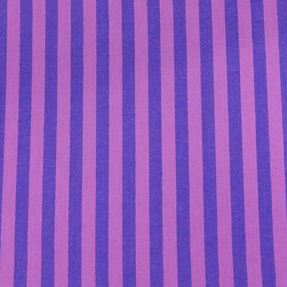 100% Cotton Yarn Dyed Blue and Purple Striped Cotton Fabric