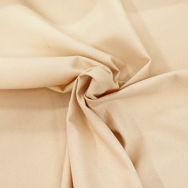 100% Cotton Natural Cream Cotton Twill Fabric
