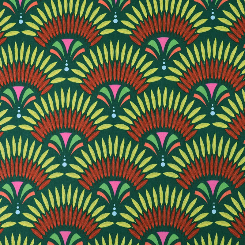 100% Cotton Gabardine - Green - Plummage