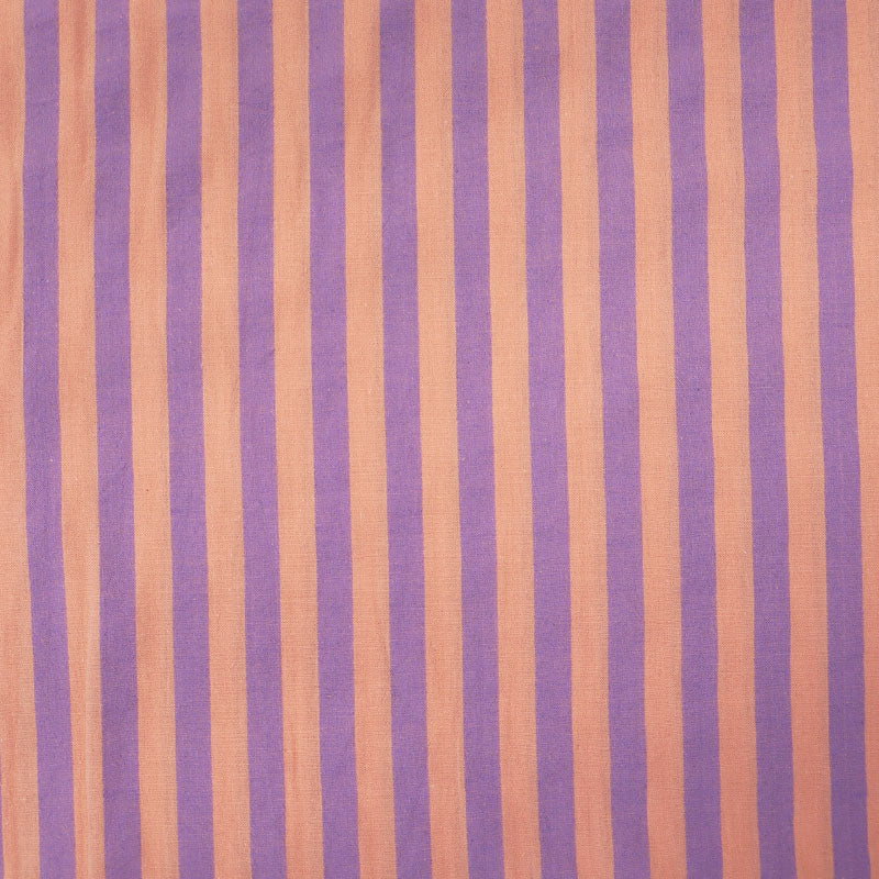 100% Cotton - Yarn Dyed - Stripe - Lilac and Pale Pink