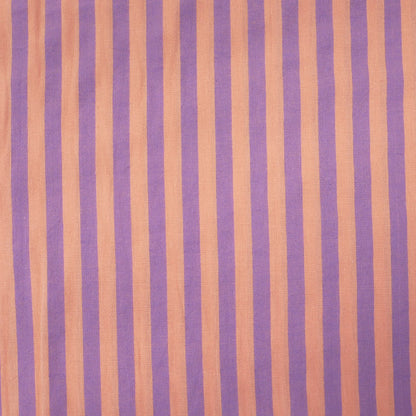 100% Cotton - Yarn Dyed - Stripe - Lilac and Pale Pink