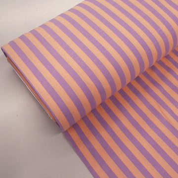 100% Cotton - Yarn Dyed - Stripe - Lilac and Pale Pink
