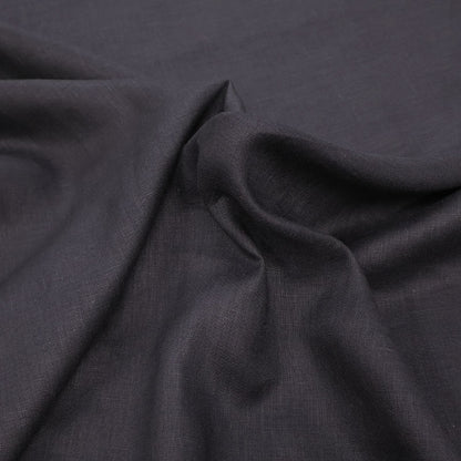 100% linen black dressmaking linen fabric