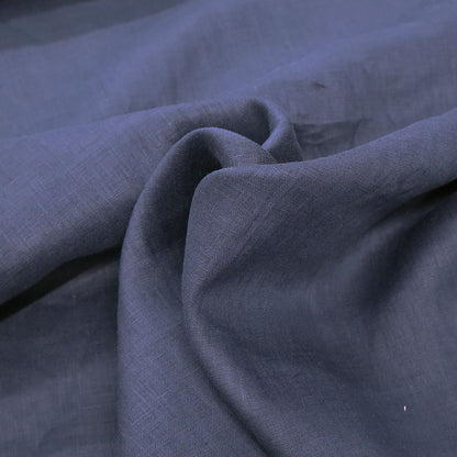 100% Linen Navy Blue dressmaking Linen Fabric