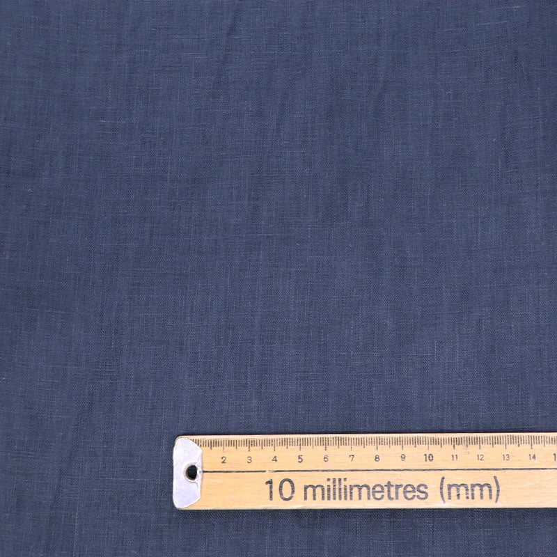 100% Linen Navy Blue dressmaking Linen Fabric