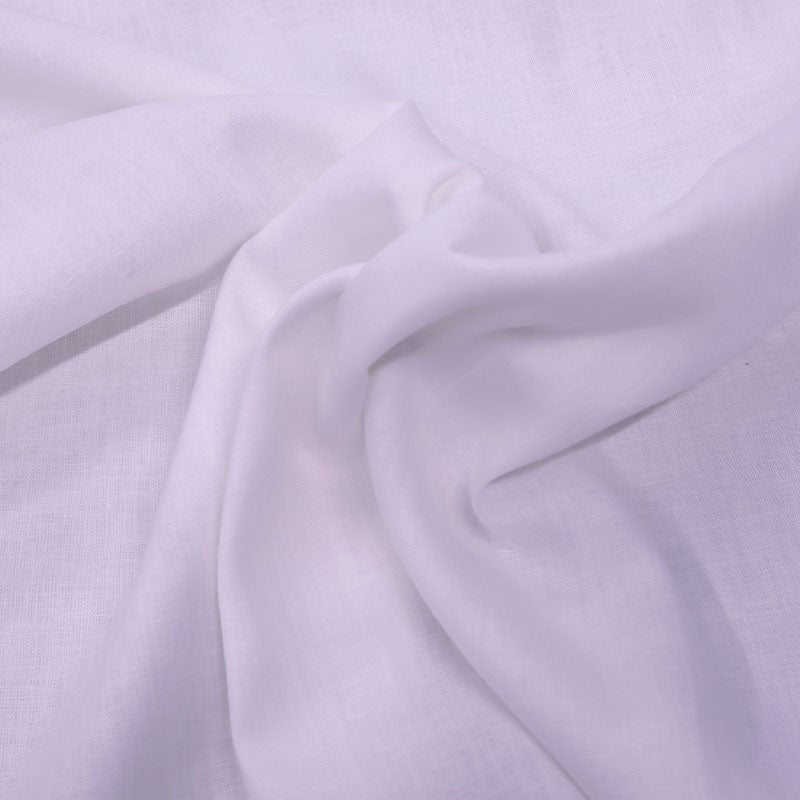 100% Linen Pure White Dressmaking Linen Fabric