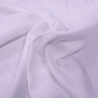 100% Linen Pure White Dressmaking Linen Fabric