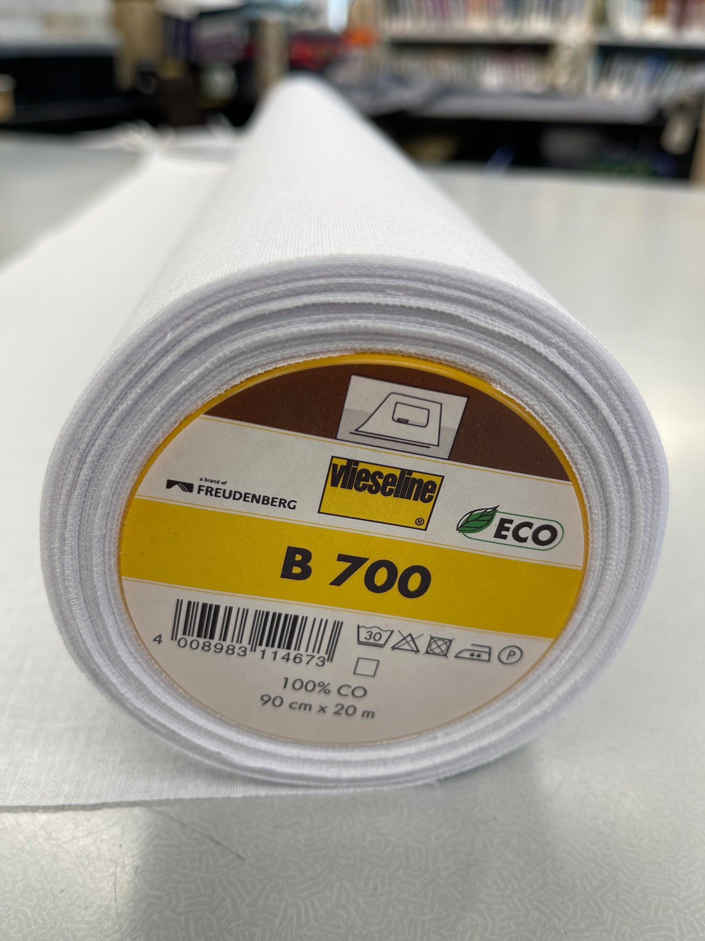 Medium Weight Cotton Interfacing - White