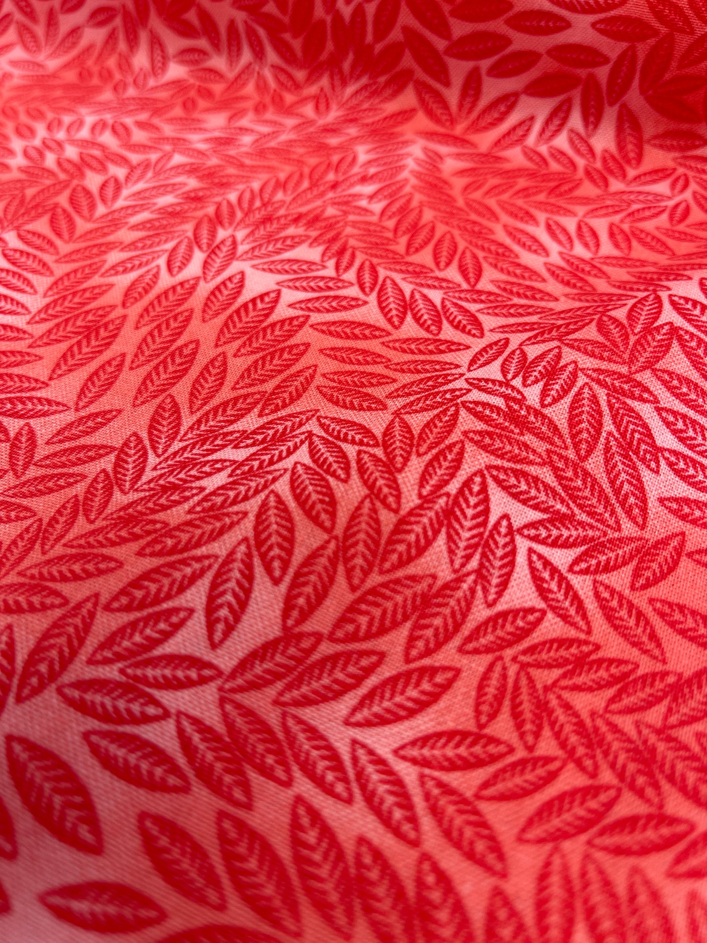 Quilting Cotton - Coral Leaf