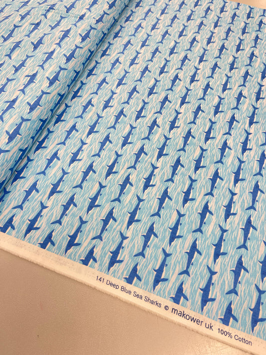 Teal Dressmaking Cotton - Sharky