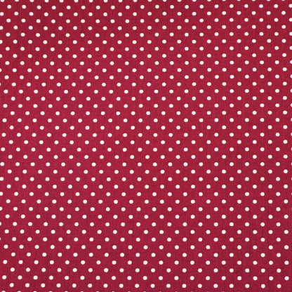 3mm Polka Dot Cotton - Burgundy