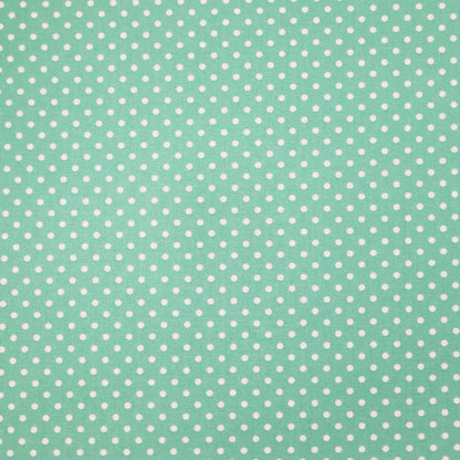 3mm Polka Dot Cotton - Mint Green