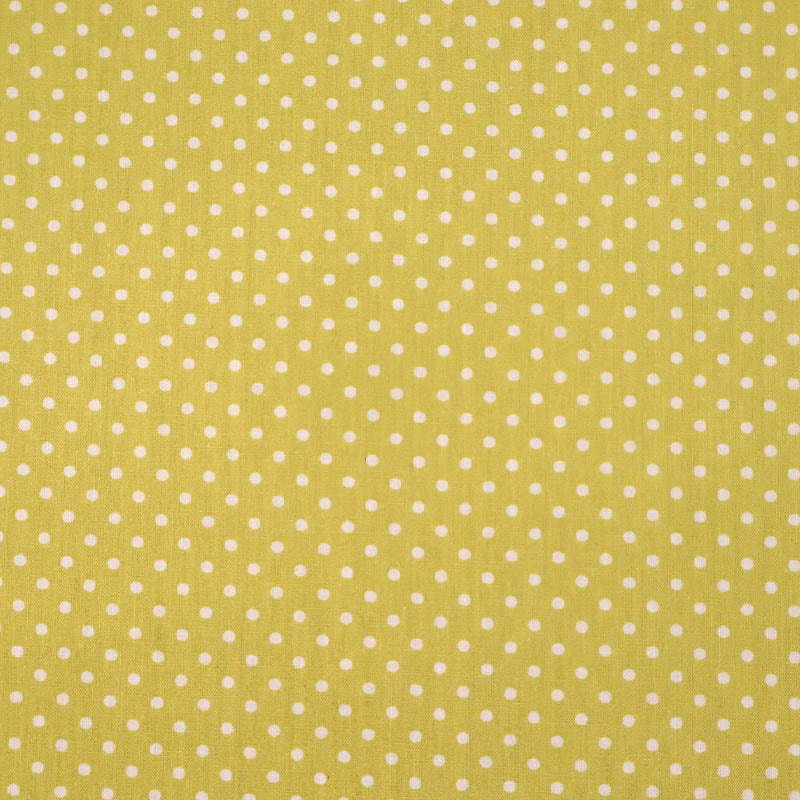 3mm Polka Dot Cotton - Pastel Yellow