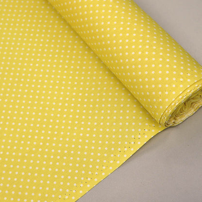3mm Polka Dot Cotton - Pastel Yellow
