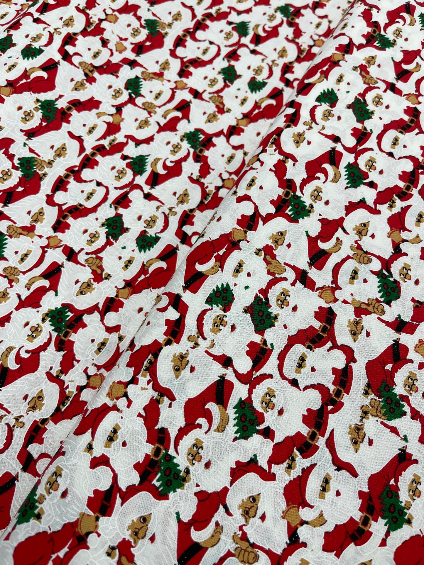 Cream Christmas Craft Cotton - Happy Father Christmas