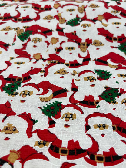 Cream Christmas Craft Cotton - Happy Father Christmas