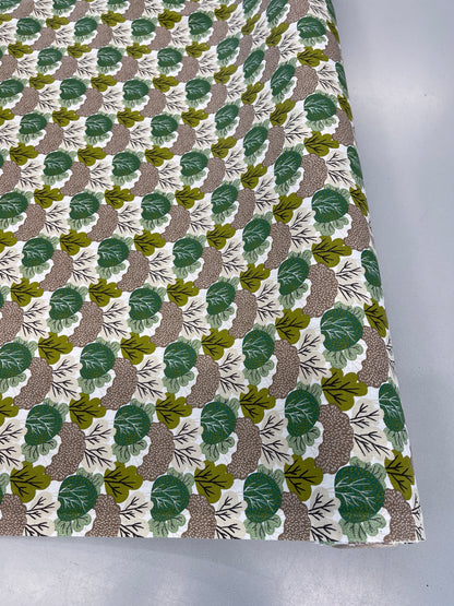 110CM REMNANT Great Value - Wide Width Floral Cotton - Green - Trees