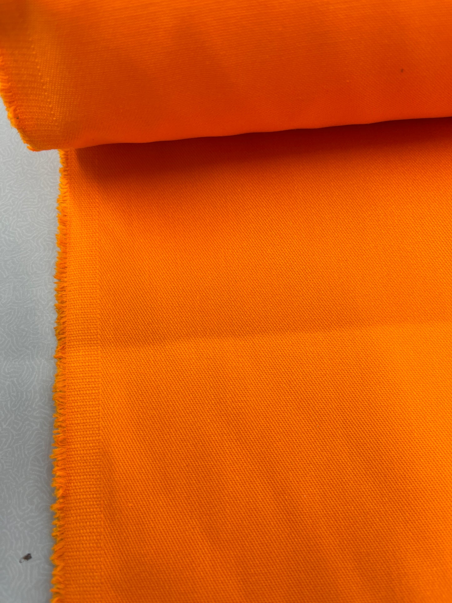 Polyester Cotton Twill - Neon Orange