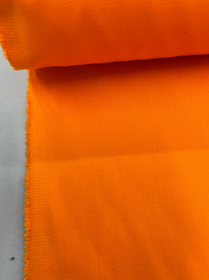 Polyester Cotton Twill - Neon Orange