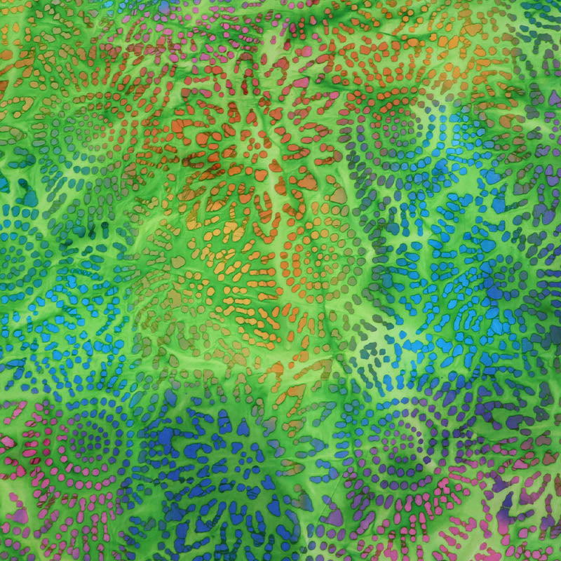 Batik Cotton - Lime Green