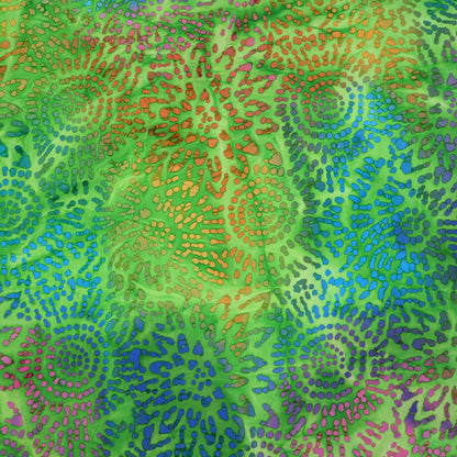 Batik Cotton - Lime Green