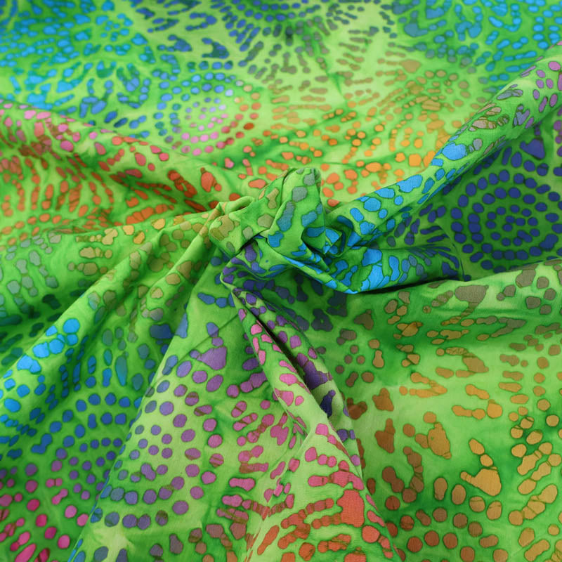 Batik Cotton - Lime Green