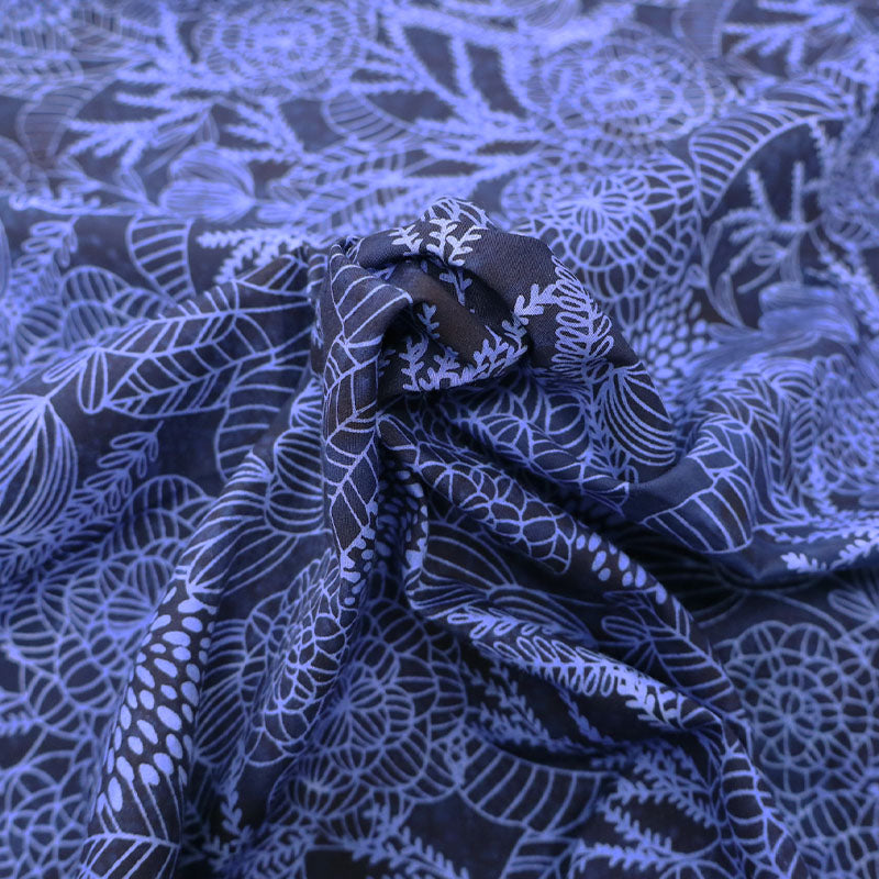 Batik Cotton - Strawberry Fields Forever - Navy