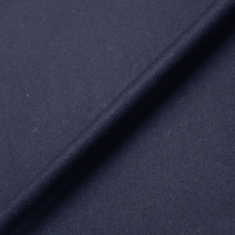 65CM REMNANT Blue Dressmaking Wool - Plain Navy