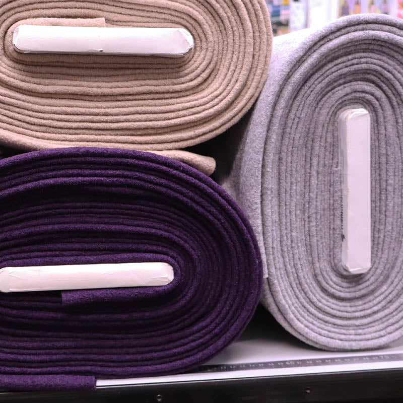 100% Boiled Wool - Taupe