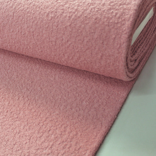 Boucle Coating Fabric - Rose Pink