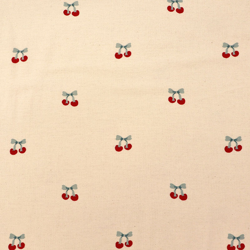 Brushed Cotton - Cream - Cherries
