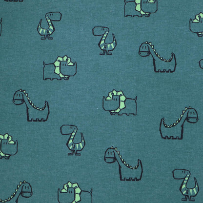 Brushed Cotton - Green - Charlie's Other Dinos