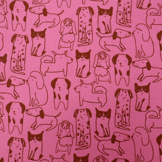 Brushed Cotton - Pink - Cleo's Friends