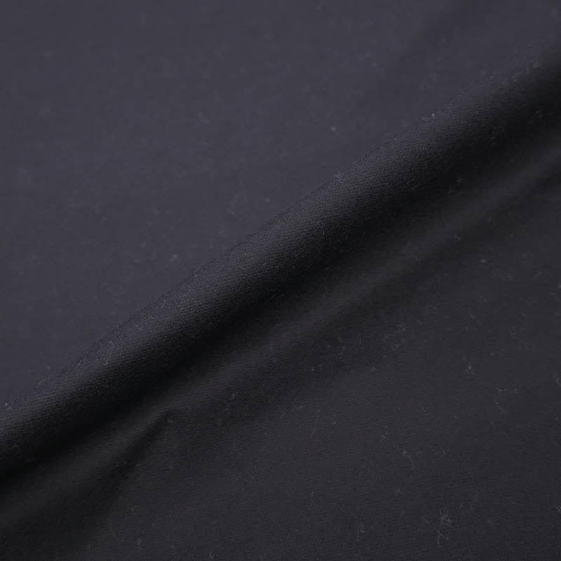 100% Cotton Brushed Cotton Flannel Fabric - Plain Black