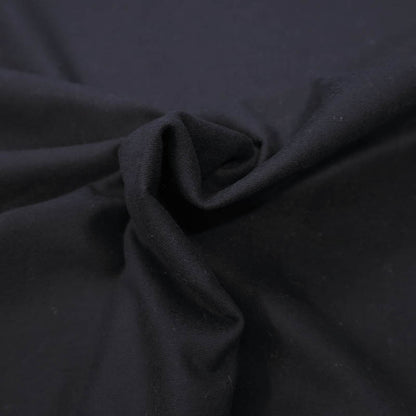 100% Cotton Brushed Cotton Flannel Fabric - Plain Black