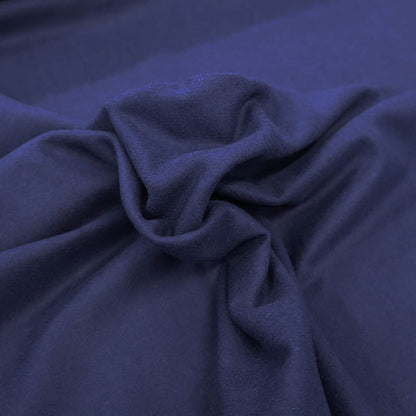 100% Cotton Brushed Cotton Flannel Fabric - Navy Blue