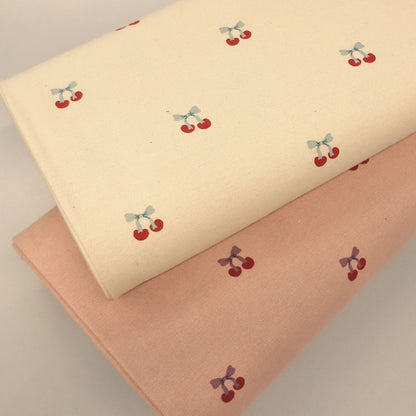 Brushed Cotton - Cream - Cherries